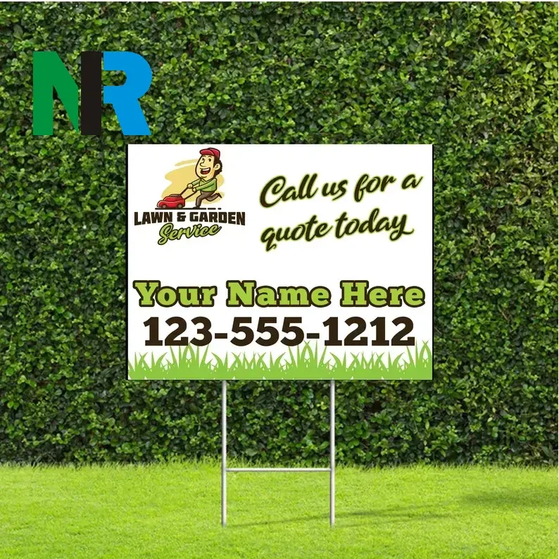 Lawn Sign Holders and Signs